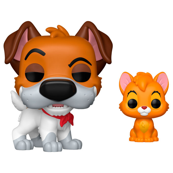 Figura Funko POP de Dodger con Oliver de Oliver & Company en caja regalo, versión Chase - 3