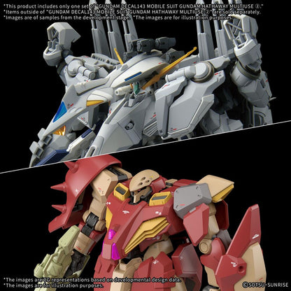 Hoja de calcas al agua Bandai Gundam Decal 143 para Alyzeus y Messer 1/144 - 2