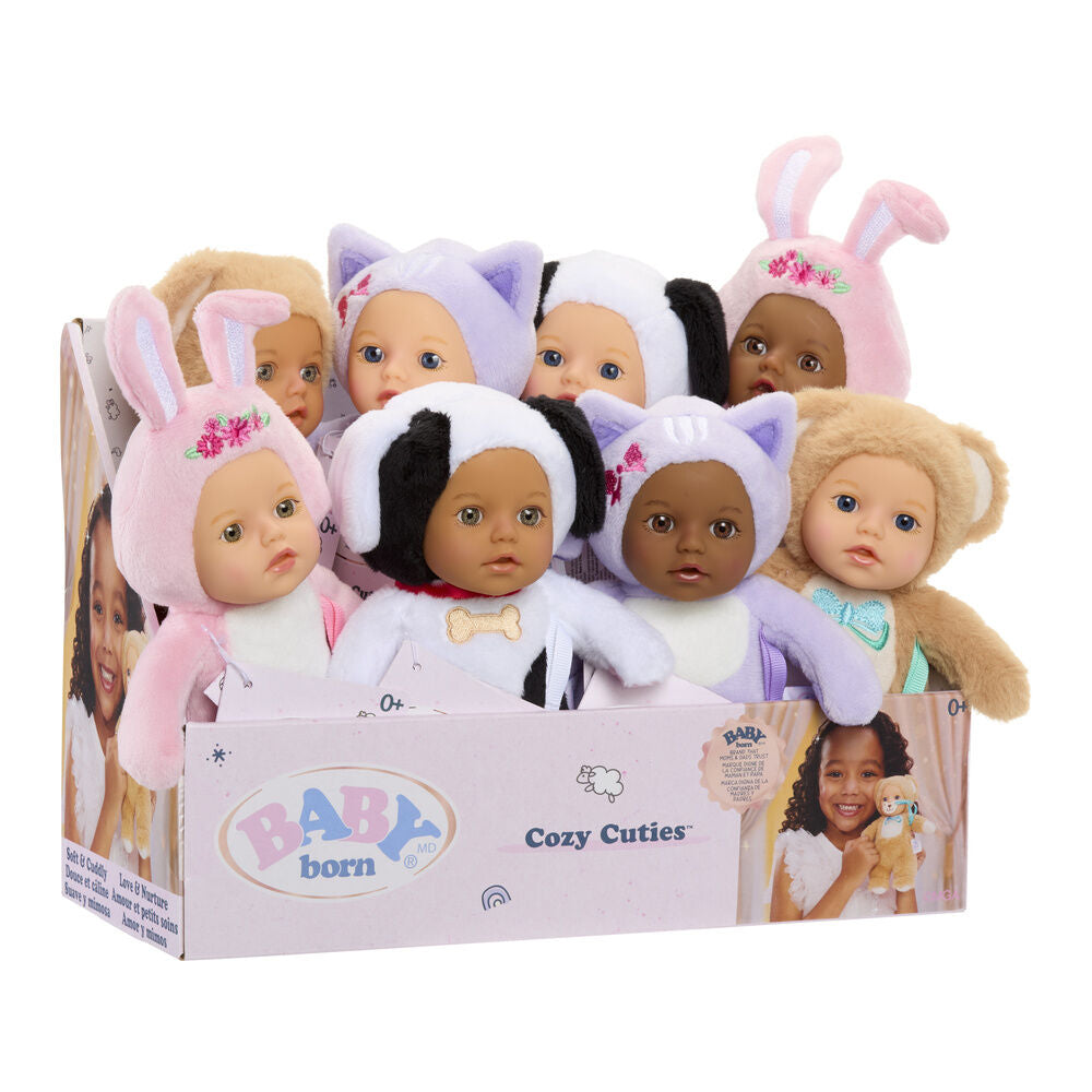 Muñecos Baby Born Cozy Cuties de 18 cm con diseños de animales