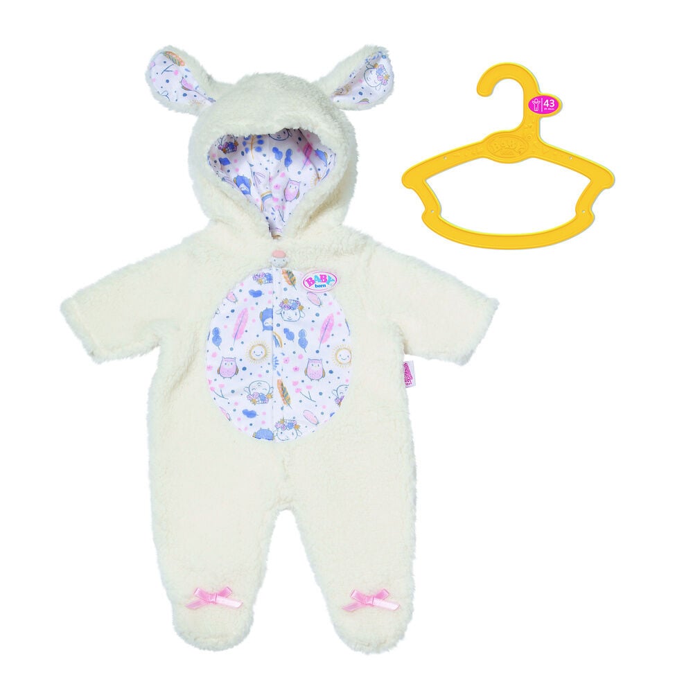 Mono de ovejita Baby Born color crema para muñeca de 43 cm