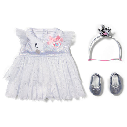 Conjunto de bailarina Baby Born con vestido, tiara y zapatillas