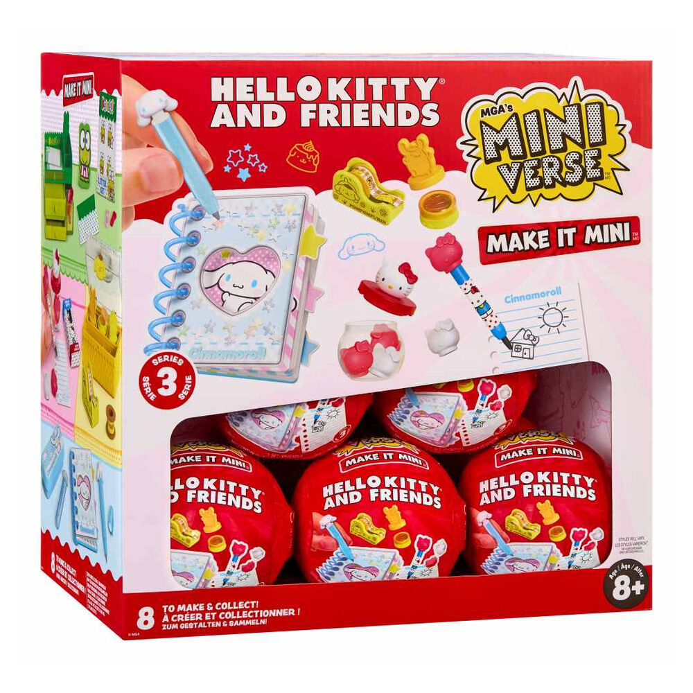Cápsula sorpresa MGA Miniverse Make It Mini Hello Kitty and Friends Serie 3
