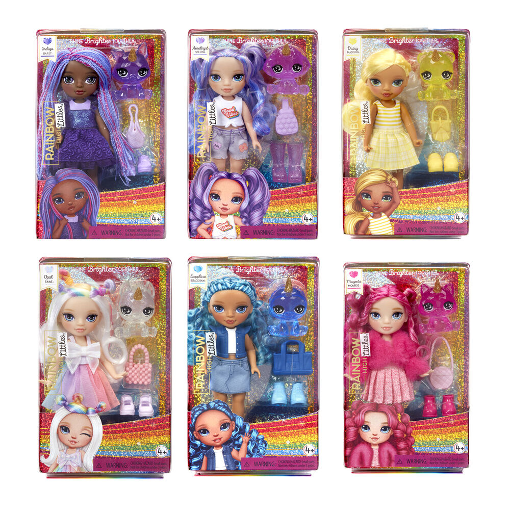Muñecas Rainbow High Littles de 15 cm con mascotas y accesorios en surtido