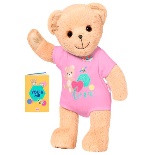 Osito Rosa Baby Born de 36 cm con camiseta rosa - 2