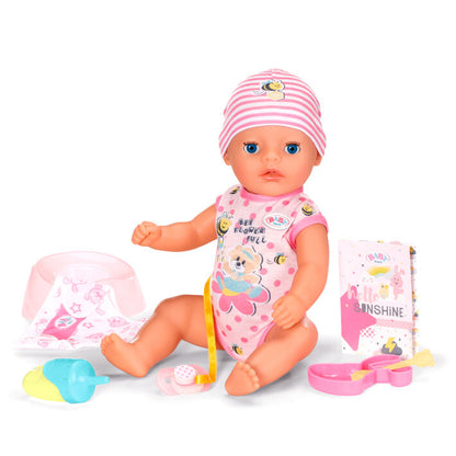 Muñeca Lena Baby Born de 36 cm con gorro y conjunto rosa - 2