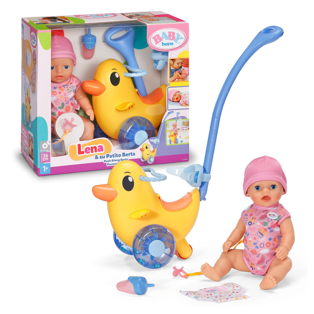 Muñeca Lena Baby Born de 36 cm con patito Berta y accesorios - 2