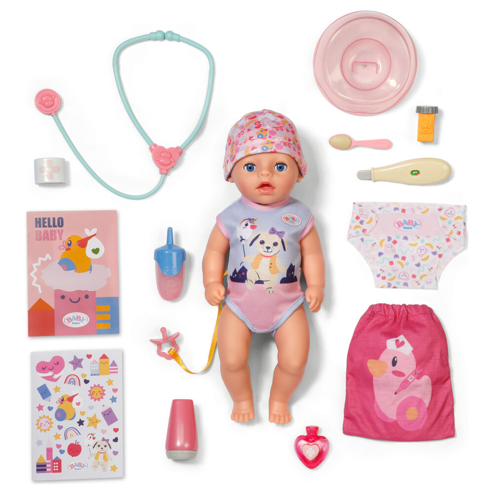 Muñeca Lena Cuidaditos Baby Born de 36 cm con accesorios - 3
