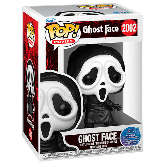 Figura Funko POP de Ghost Face con máscara blanca, túnica negra y cuchillo - 2