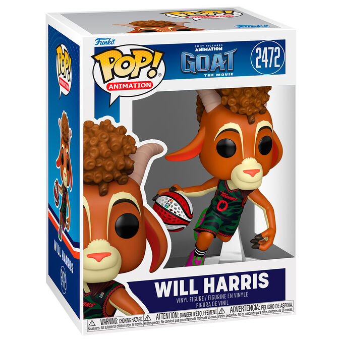 Figura Funko POP! Will Harris de GOAT: The Movie con balón de baloncesto