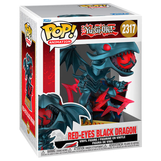 Figura FUNKO POP Premium Red-Eyes Black Dragon de Yu-Gi-Oh! con alas y efectos rojos - 2