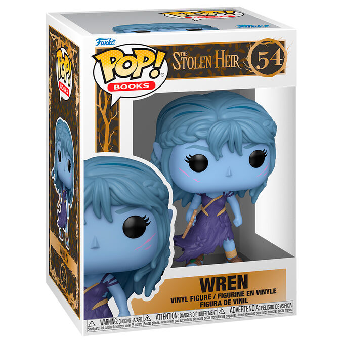 Figura Funko POP! de Wren con cabello azul y vestido morado - 2