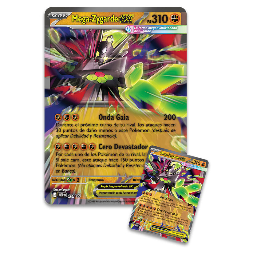 Colección Premium Mega-Zygarde ex de Pokémon con sobres y cartas promocionales - 2