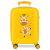 Maleta trolley amarilla Happy Pets Giraffe con diseño de jirafa