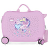 Maleta trolley Movom Best Wishes rosa con corazones