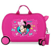 Maleta trolley rosa de ABS con diseño de Minnie Disney