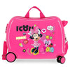 Maleta trolley rosa de ABS con diseño de Minnie Disney
