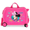 Maleta trolley rosa de ABS con diseño de Minnie Disney