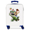 Maleta trolley blanca de Toy Story con Buzz Lightyear, Woody y Rex