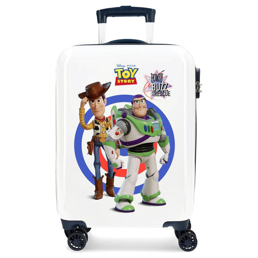 Maleta trolley blanca Toy Story con Woody y Buzz Lightyear