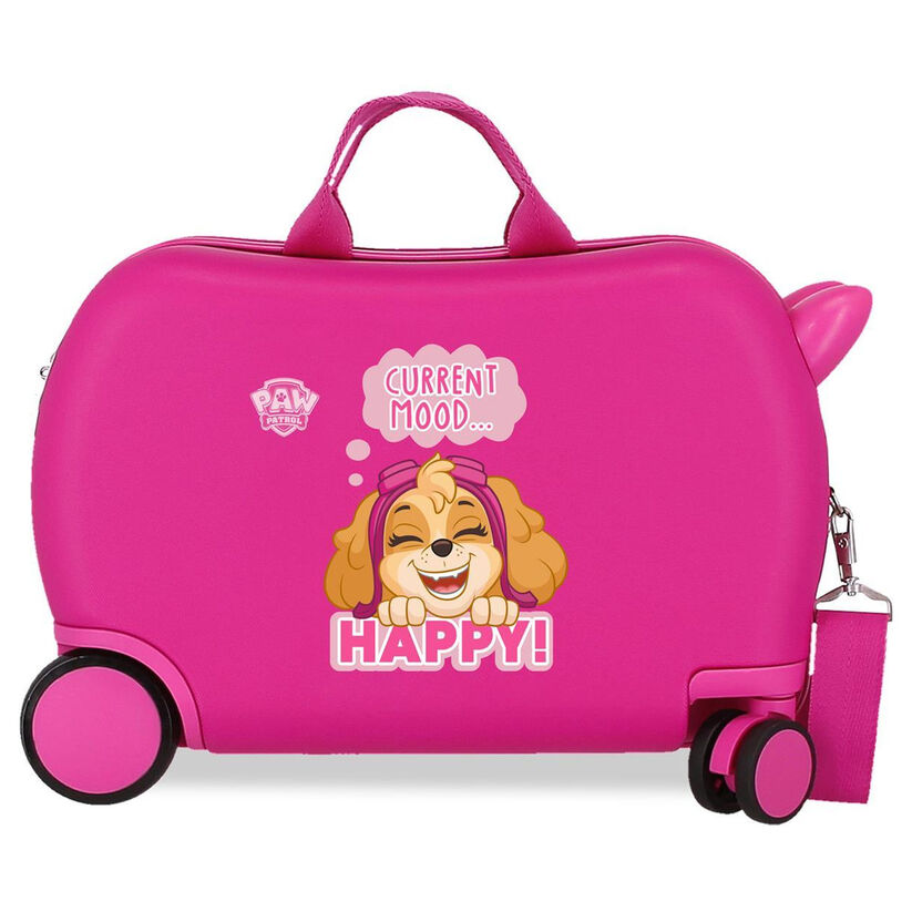 Maleta trolley rosa de Skye de Paw Patrol con cuatro ruedas