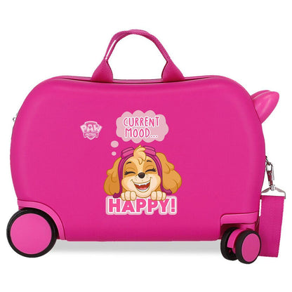 Maleta trolley rosa de Skye de Paw Patrol con cuatro ruedas