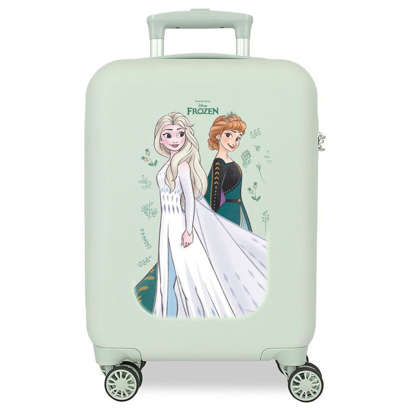 Maleta trolley Frozen Disney verde con Elsa y Anna