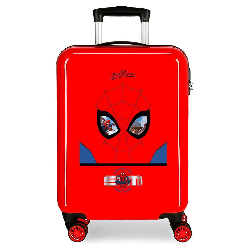 Maleta trolley roja de Spider-Man Marvel con cuatro ruedas