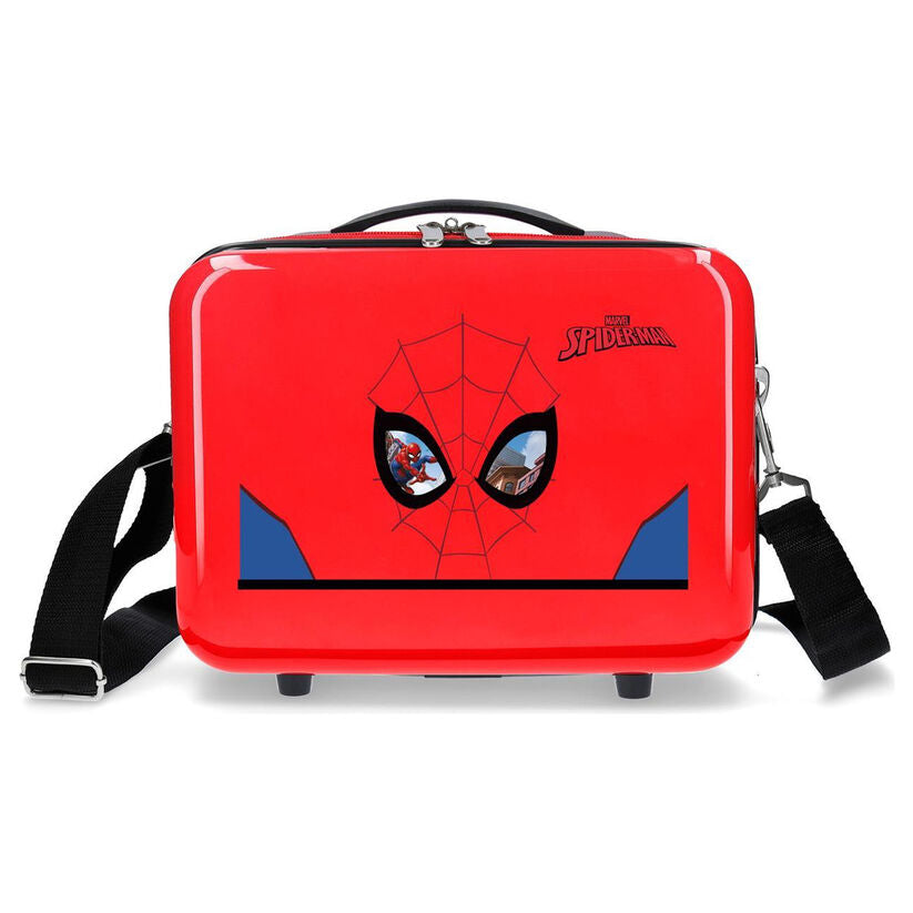 Neceser rígido rojo de Spider-Man Marvel con asa y correa