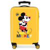 Maleta trolley amarilla de ABS con diseño de Mickey Disney