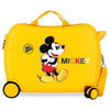 Maleta trolley amarilla de ABS con diseño 3D de Mickey Disney