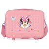 Neceser rosa de ABS con diseño de Minnie Disney