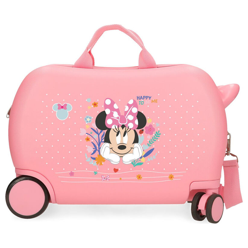 Maleta trolley rosa de ABS con diseño de Minnie Disney