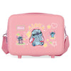 Neceser rosa de ABS Stitch Disney You&Me adaptable a trolley