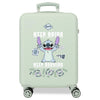 Maleta trolley ABS Stitch Disney verde claro de 55 cm