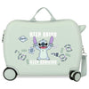 Maleta trolley ABS Stitch Disney Keep Going en verde menta