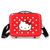 Neceser rígido rojo de Hello Kitty con lunares blancos