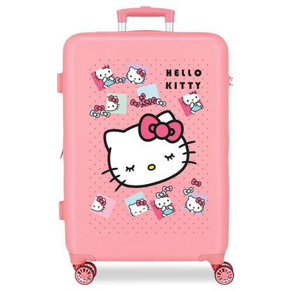Maleta trolley rosa Hello Kitty Bows de 65 cm