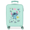 Maleta trolley ABS verde agua con diseño de Stitch Disney