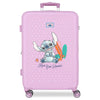 Maleta rosa From Hawai de Stitch Disney con ruedas dobles