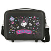 Neceser negro de ABS Kuromi Retropop adaptable a trolley