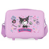Neceser rosa de ABS con diseño de Kuromi y bandolera