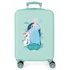 Maleta trolley Frozen Disney verde agua con Elsa y Olaf
