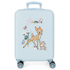 Maleta trolley azul claro de Bambi Disney con cuatro ruedas