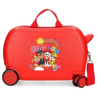 Maleta trolley roja Paw Patrol Forever Fun con cuatro ruedas - 2