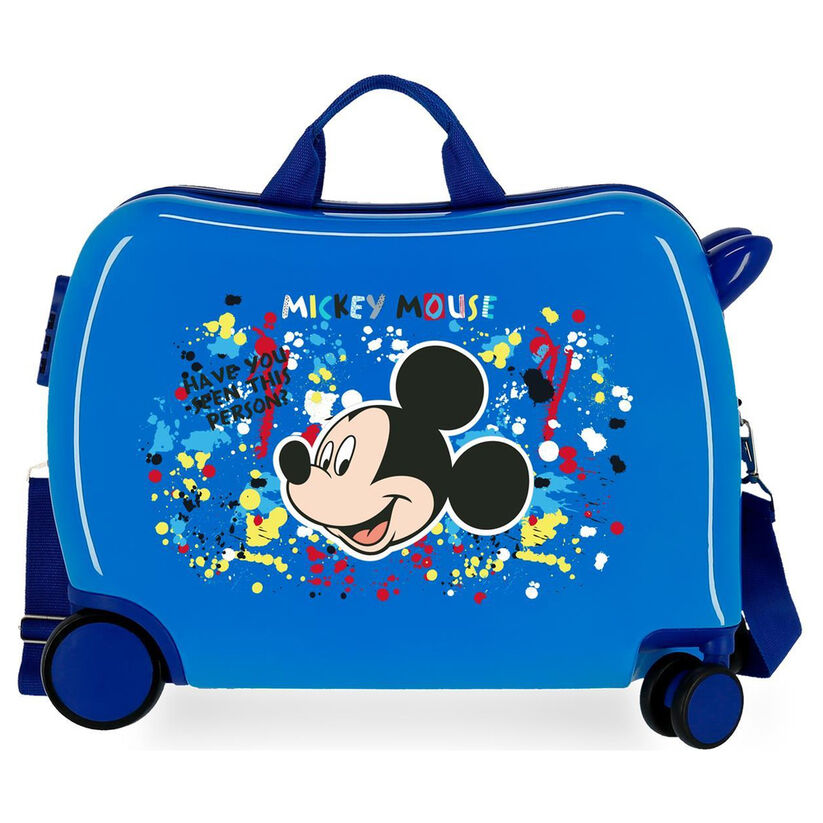 Maleta trolley azul de ABS con diseño de Mickey Mouse Disney - 2