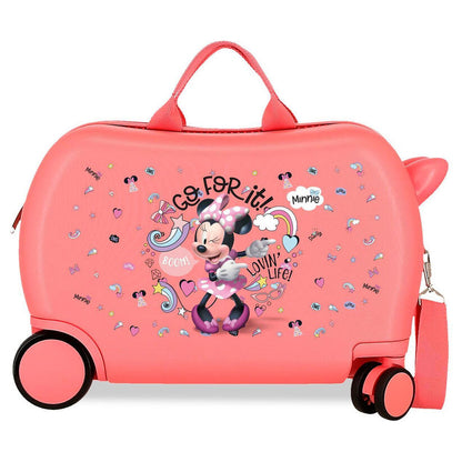 Maleta trolley ABS rosa coral de Minnie Disney Loving Life