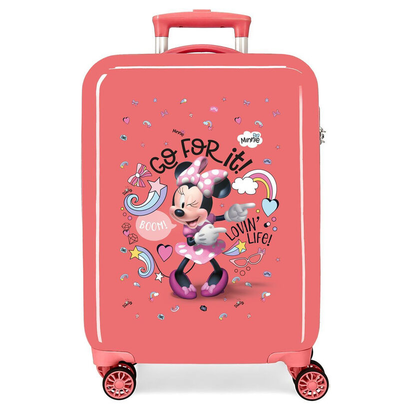 Maleta trolley coral de Minnie Disney Loving Life de 55 cm