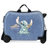 Maleta trolley ABS azul de Stitch Disney de 50 cm