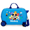 Maleta trolley azul de ABS con diseño de Mickey Disney