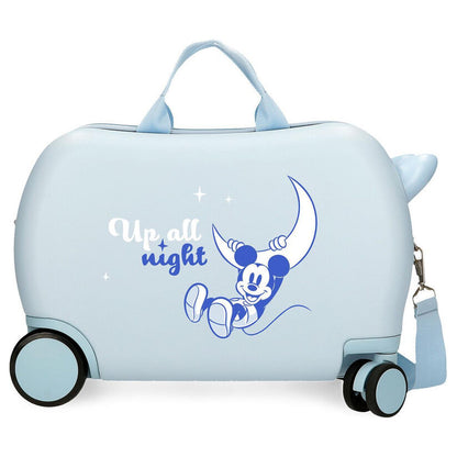 Maleta trolley azul claro de Mickey Disney Up All Night